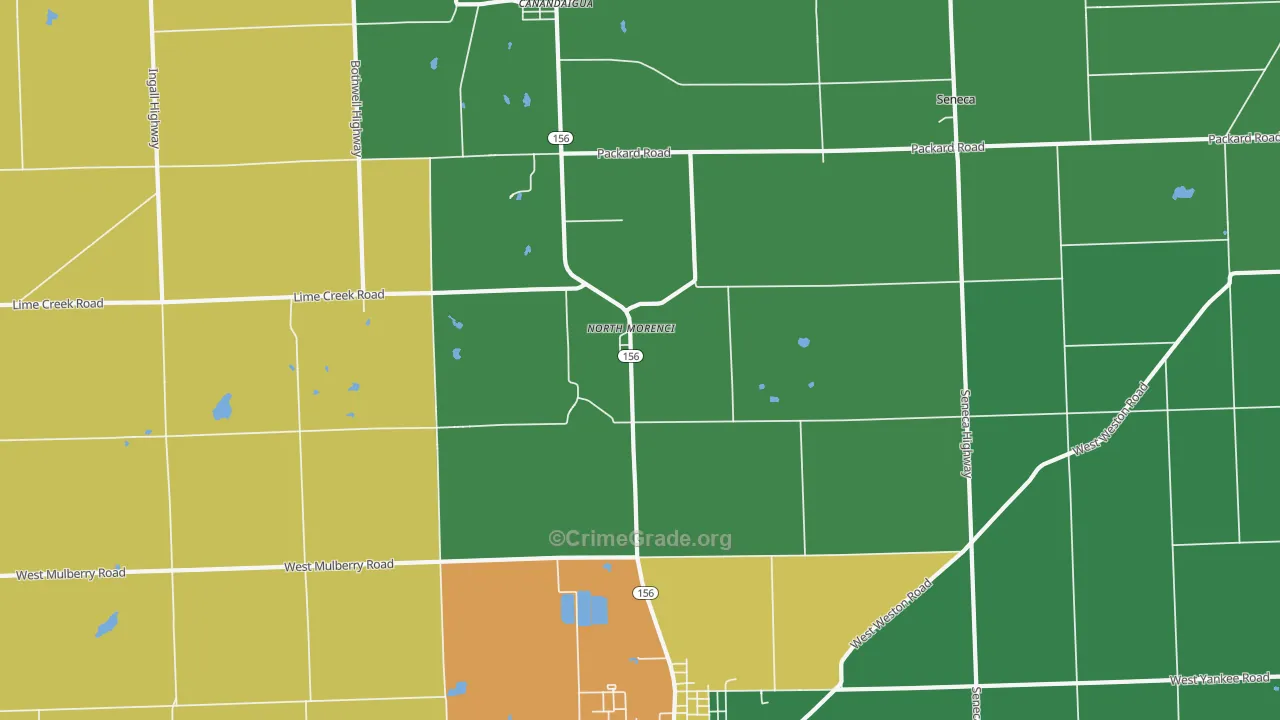 North Morenci, MI Map of Assault Rates