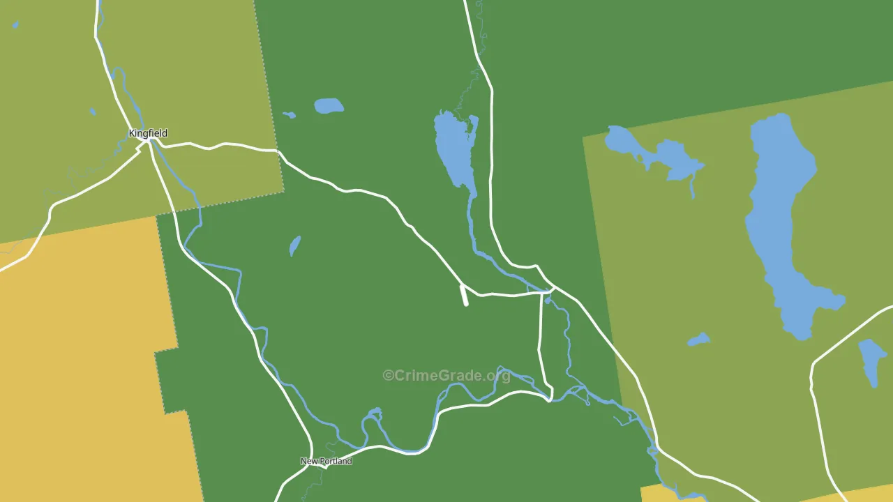 North New Portland, ME Map of Assault Rates