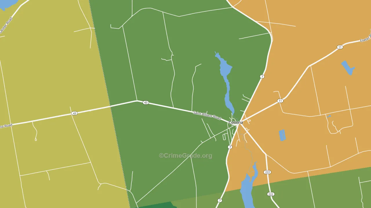 North Newport, ME Map of Assault Rates