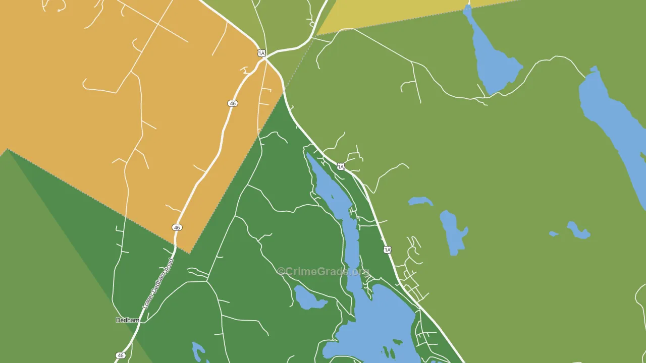 North Orland, ME Map of Assault Rates