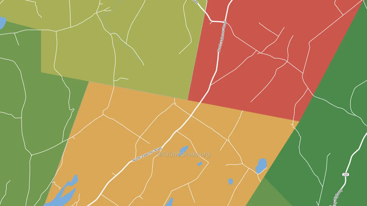 North Palermo, ME Map of Assault Rates