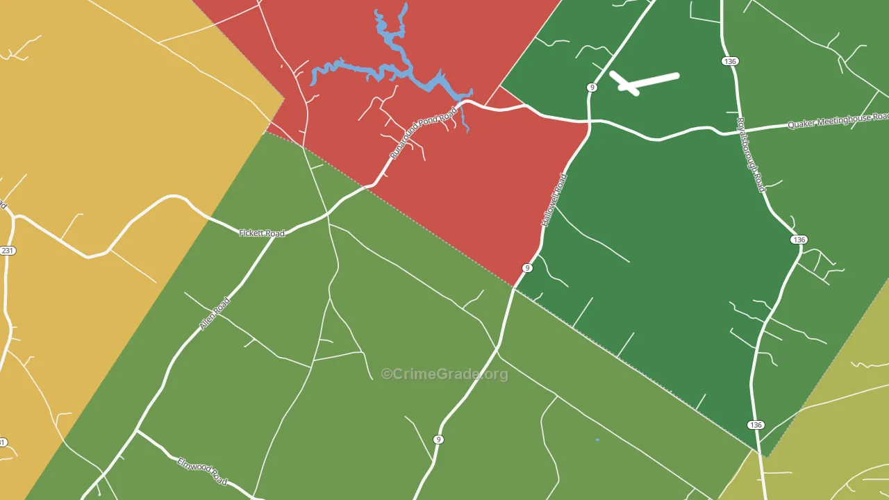 North Pownal, ME Map of Assault Rates