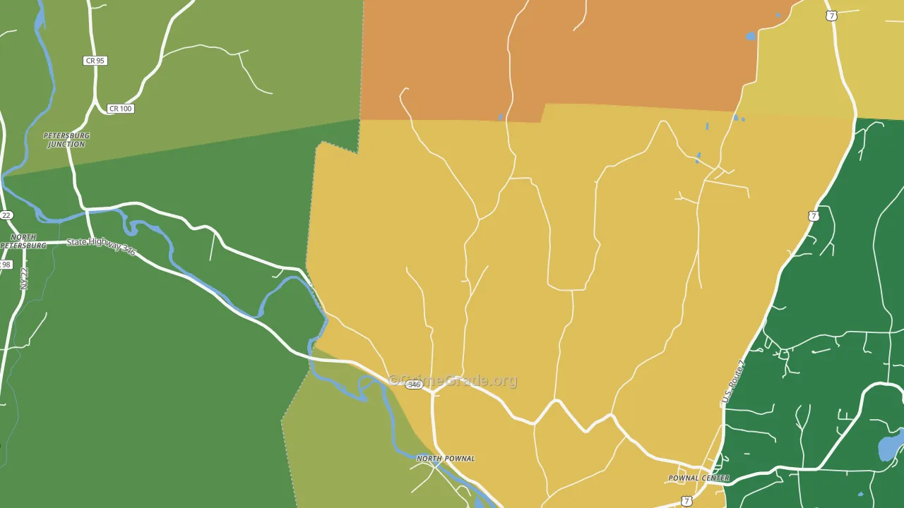 North Pownal, VT Map of Assault Rates