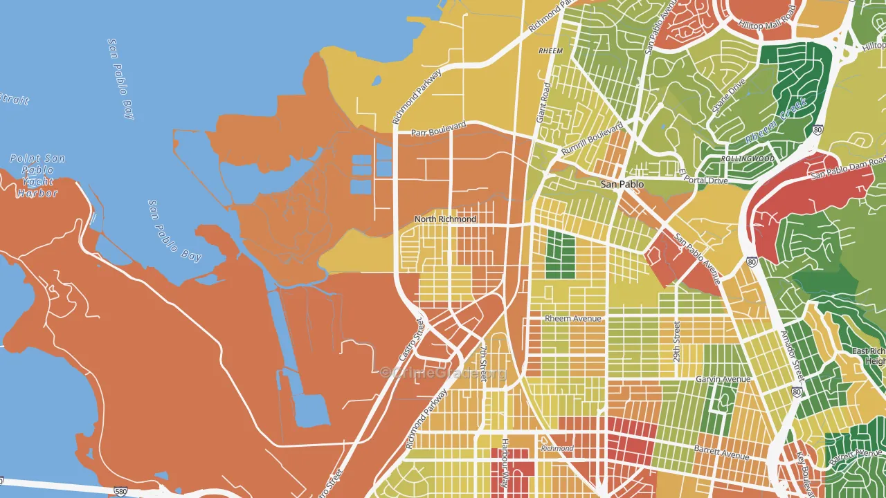 North Richmond, CA Map of Assault Rates
