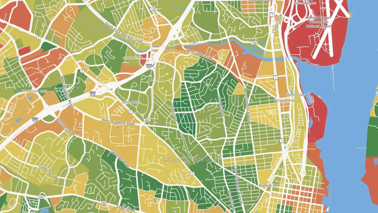 North Ridge Rosemont, Alexandria, VA Map of Assault Rates