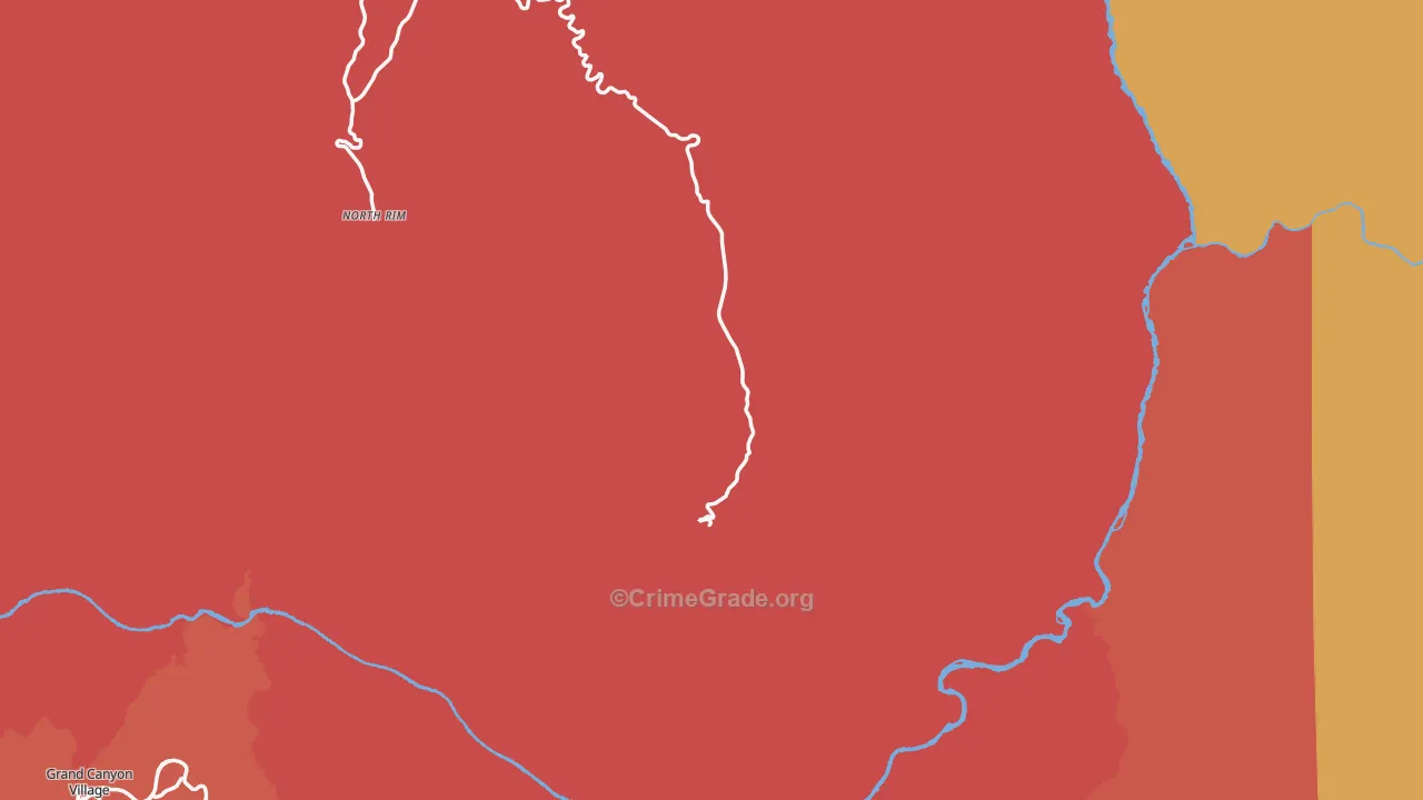 North Rim, AZ Map of Assault Rates