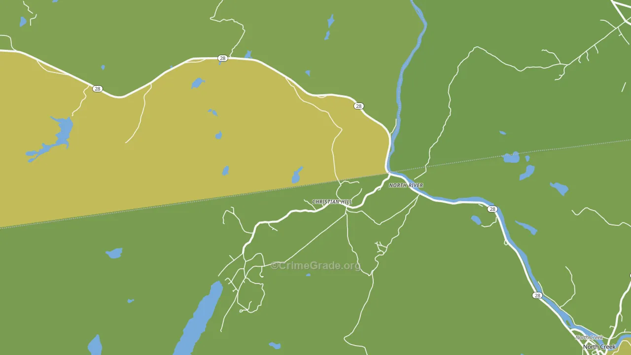 North River, NY Map of Assault Rates
