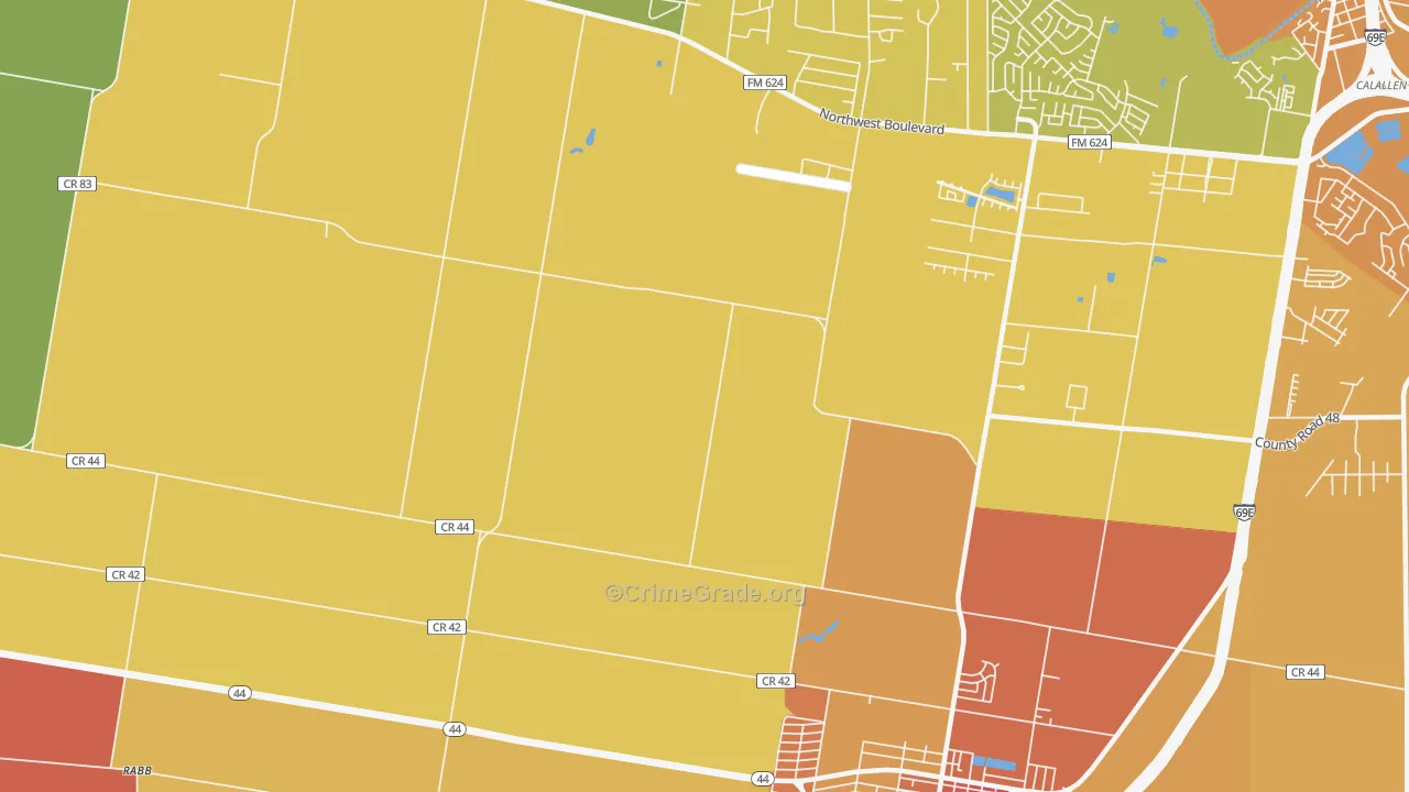 North San Pedro, TX Map of Assault Rates