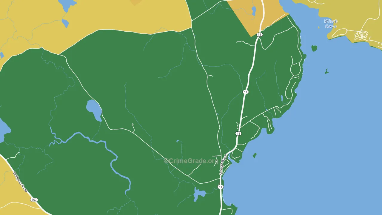 North Sebago, ME Map of Assault Rates
