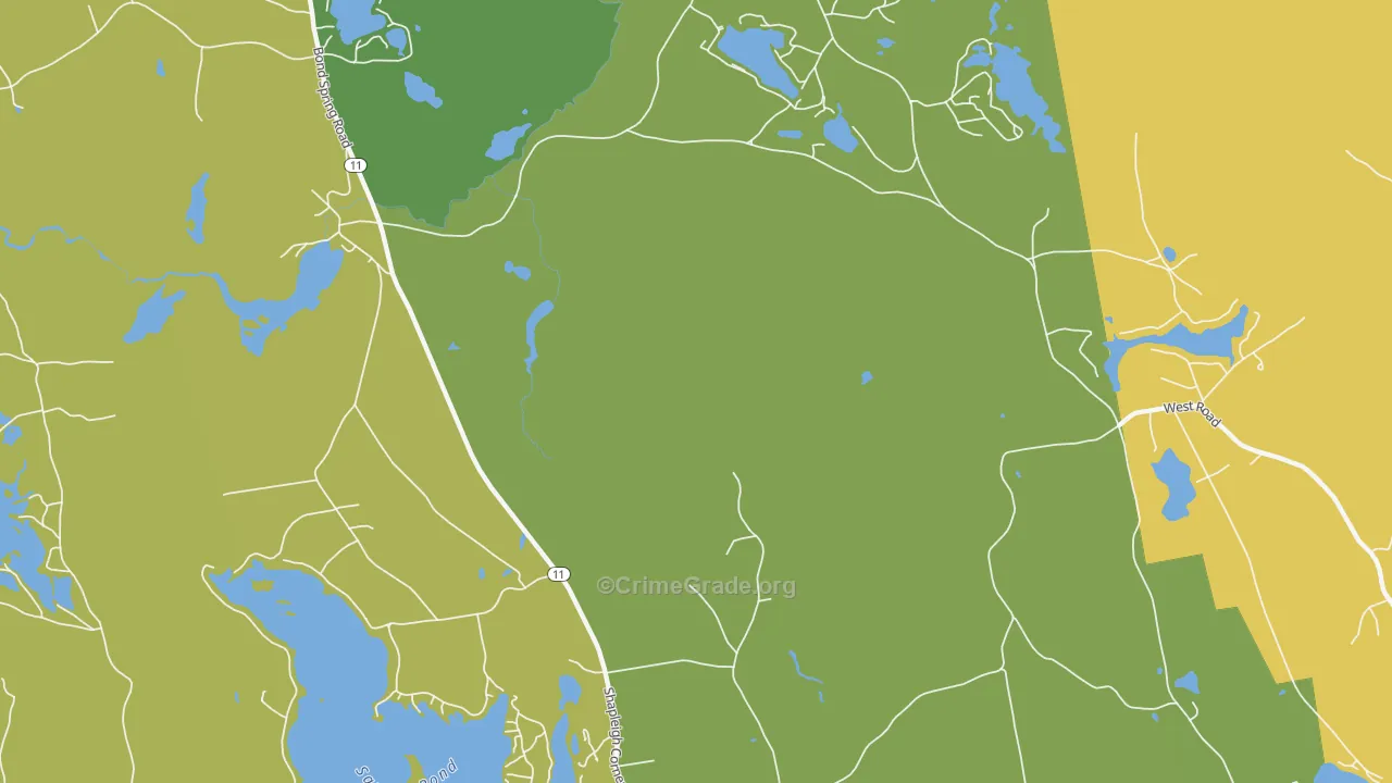 North Shapleigh, ME Map of Assault Rates