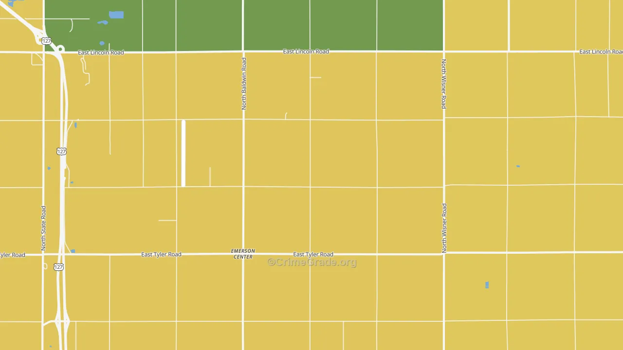 North Star, MI Map of Assault Rates