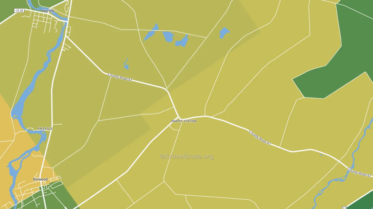 North Stockholm, NY Map of Assault Rates