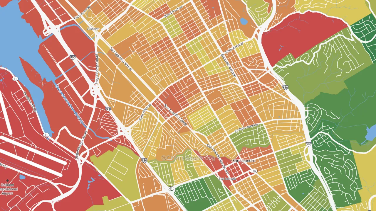 North Stonehurst, Oakland, CA Map of Assault Rates