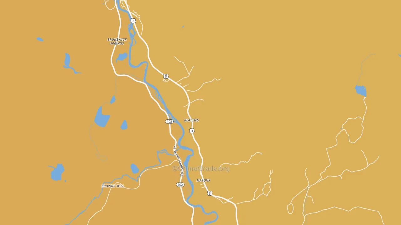 North Stratford, NH Map of Assault Rates
