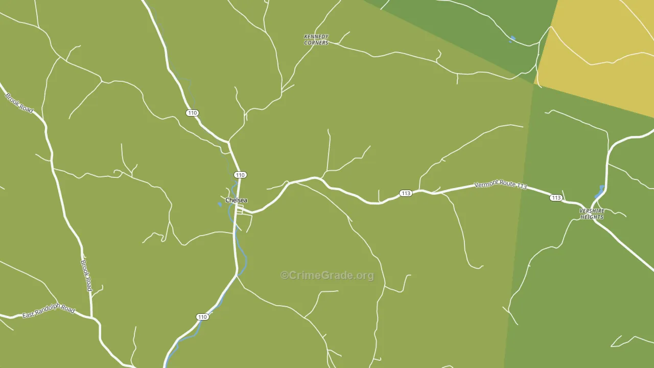North Thetford, VT Map of Assault Rates