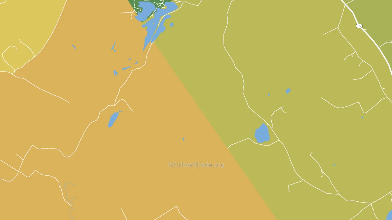 North Waterford, ME Map of Assault Rates