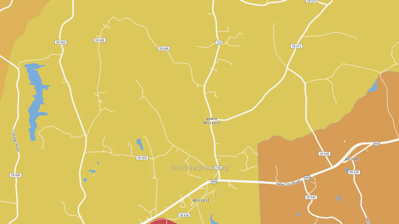 North Wellville, VA Map of Assault Rates