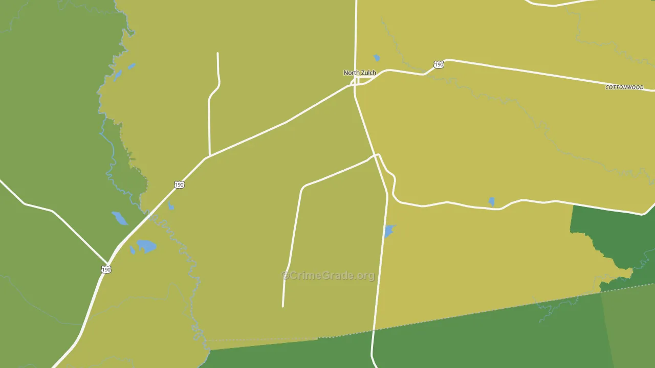 North Zulch, TX Map of Assault Rates