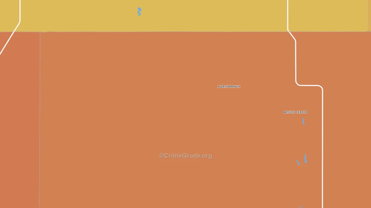 Northbranch, KS Map of Assault Rates