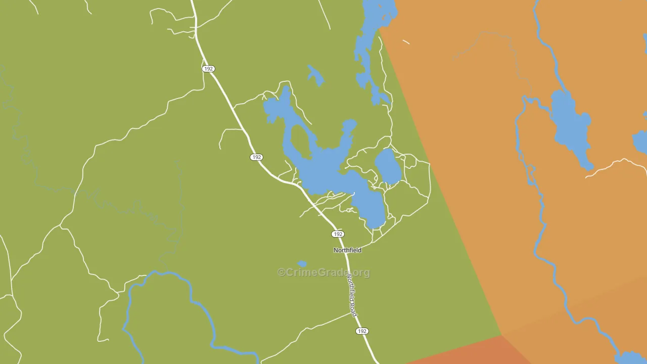 Northfield, ME Map of Assault Rates