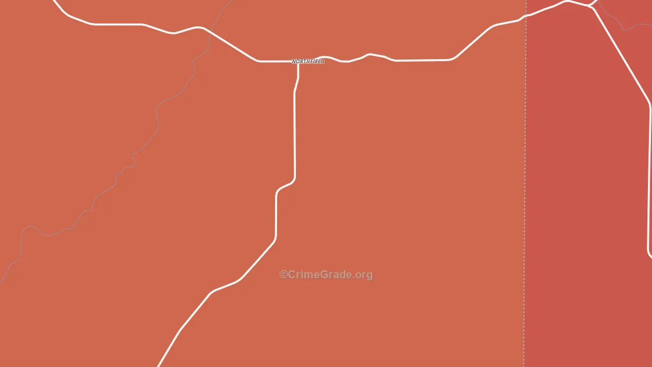 Northfield, TX Map of Assault Rates