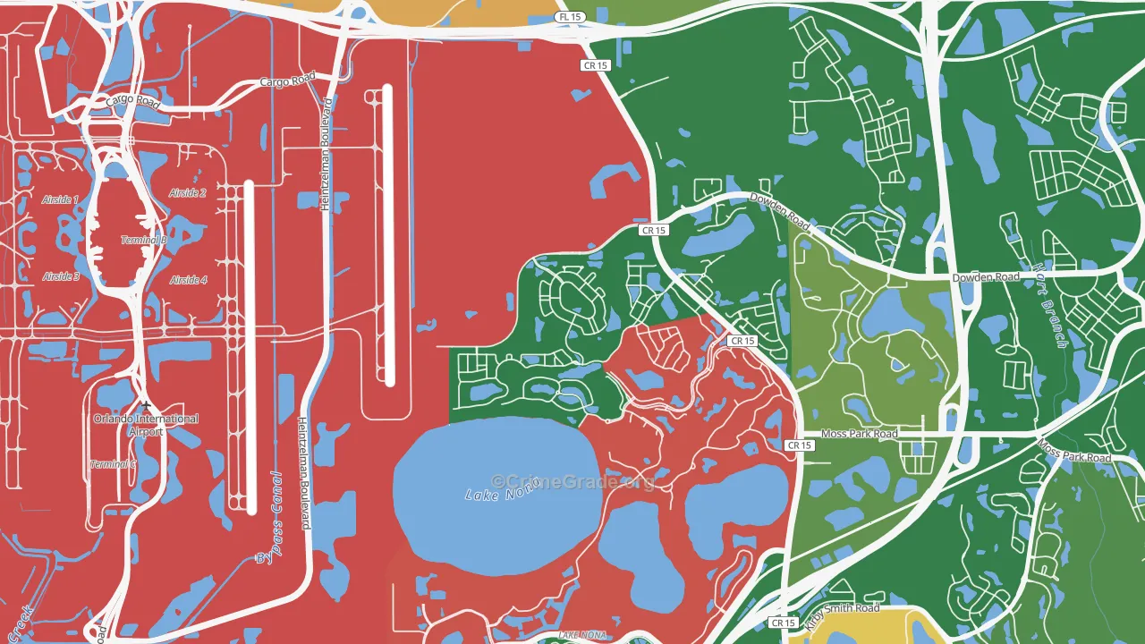 Northlake Park at Lake Nona, Orlando, FL Map of Assault Rates