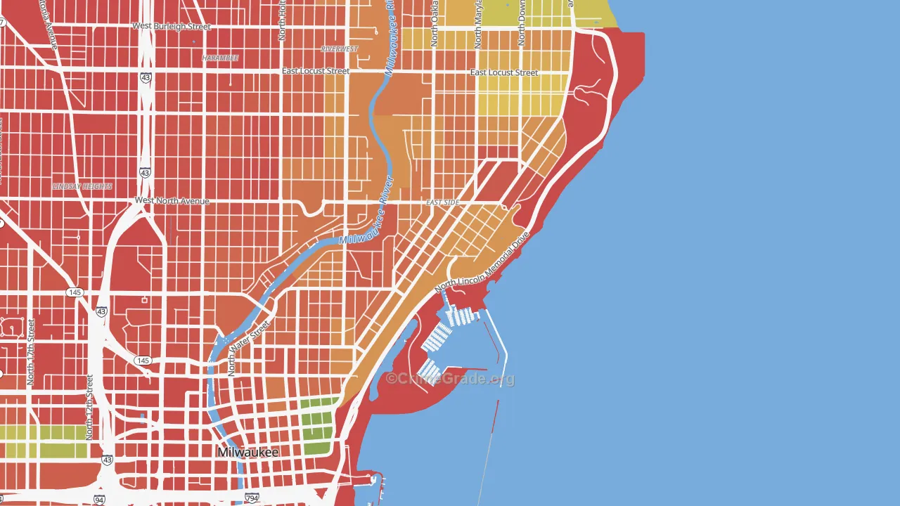 Northpoint, Milwaukee, WI Map of Assault Rates