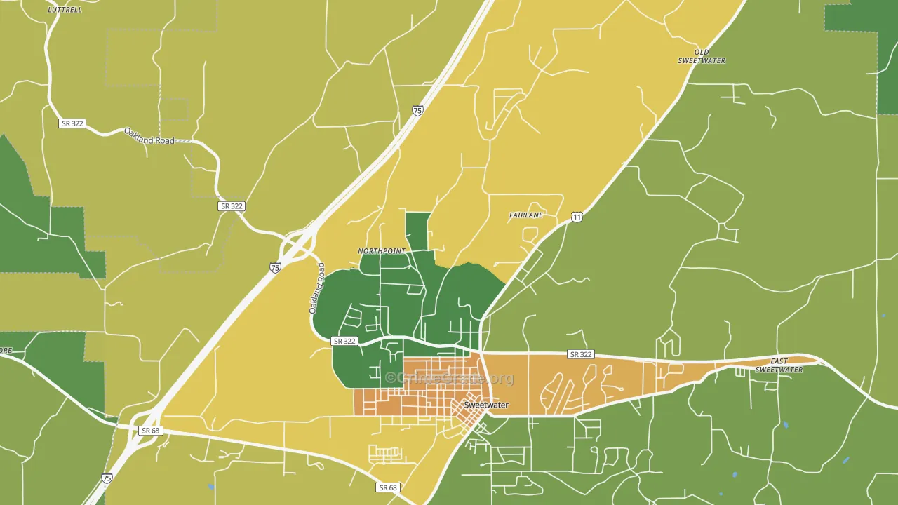 Northpoint, TN Map of Assault Rates
