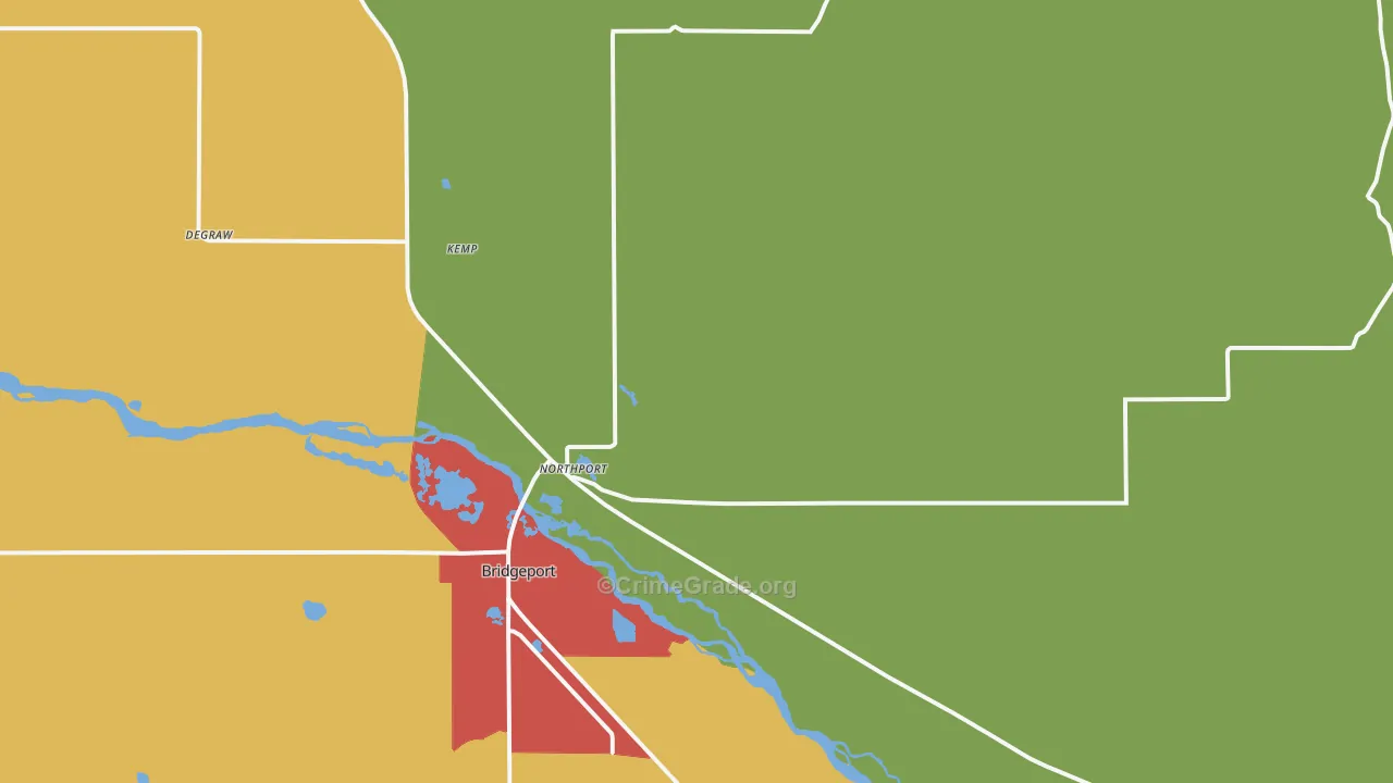 Northport, NE Map of Assault Rates