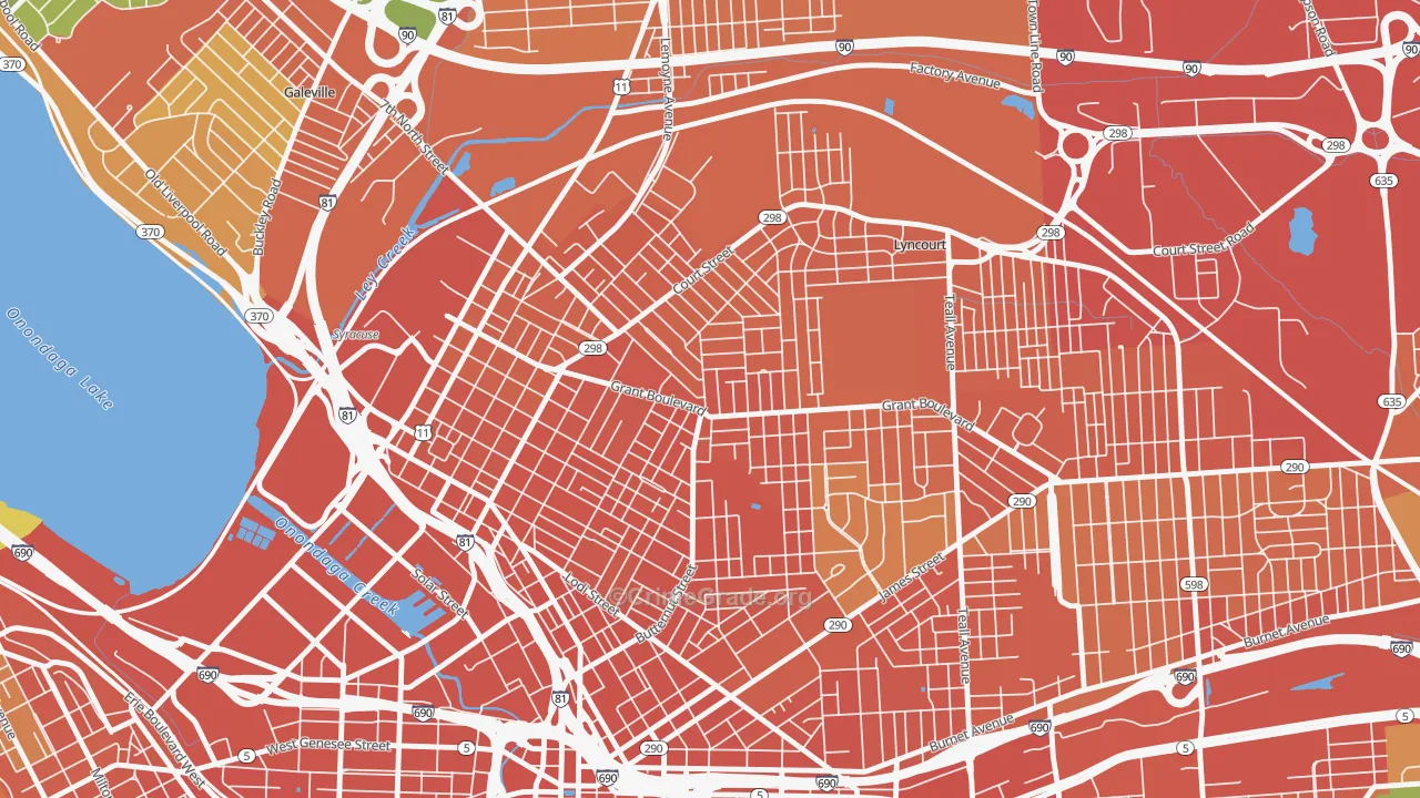 Northside, Syracuse, NY Map of Assault Rates