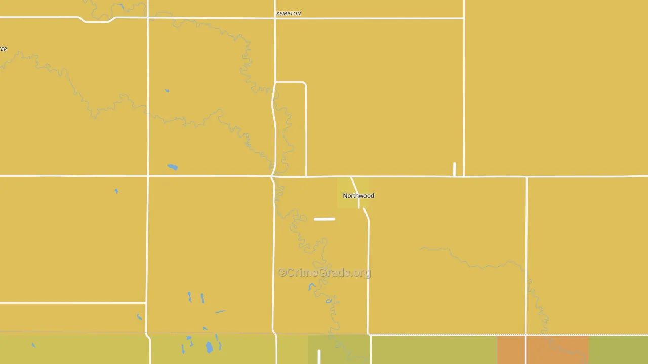 Northwood, ND Map of Assault Rates