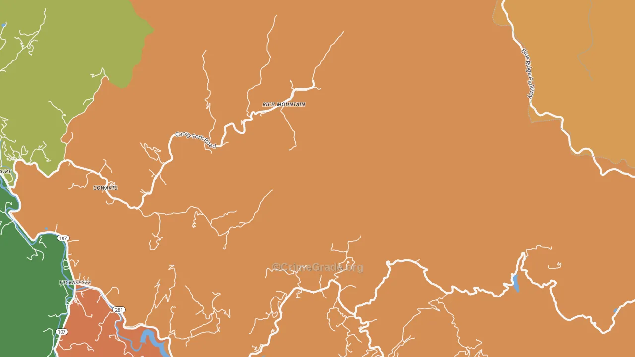 Norton, NC Map of Assault Rates