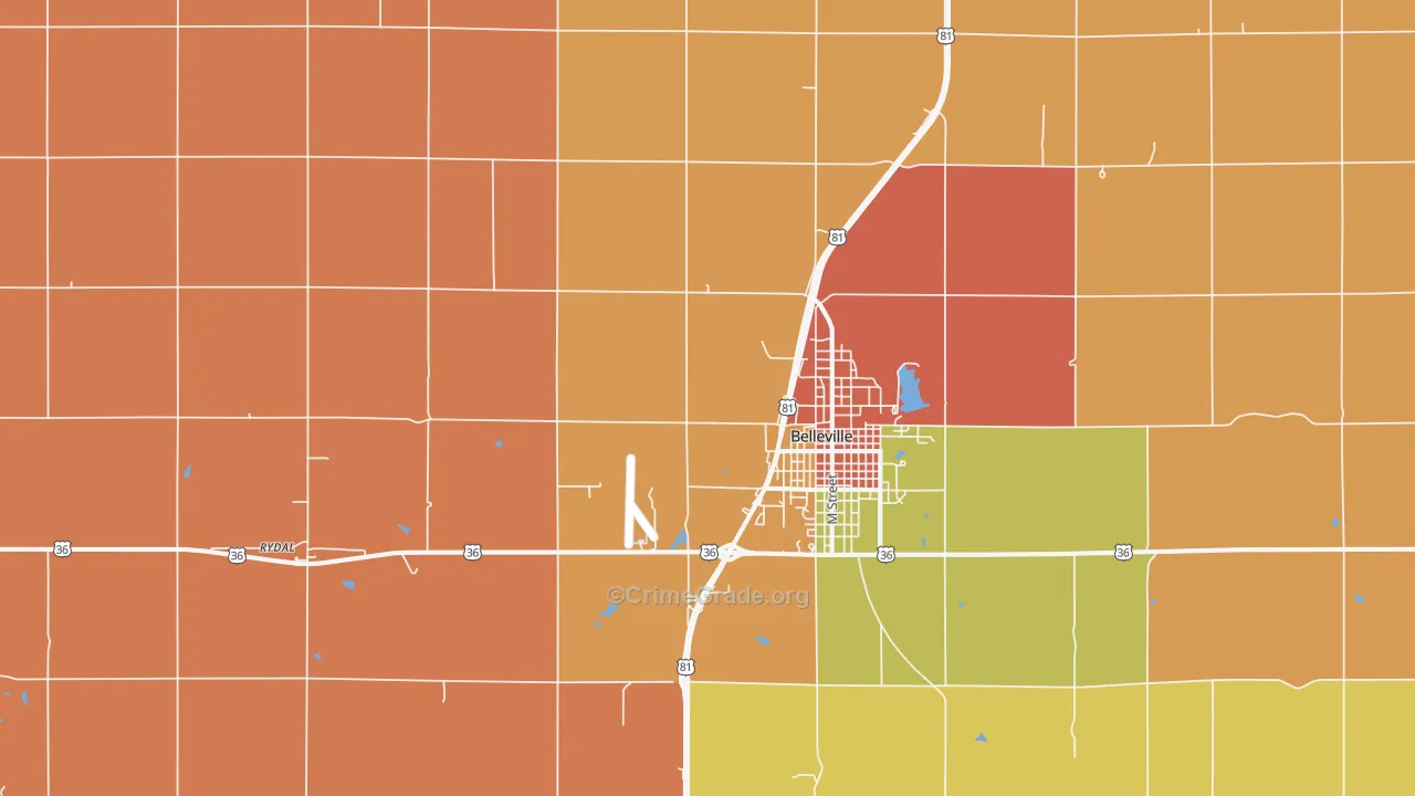 Norway, KS Map of Assault Rates