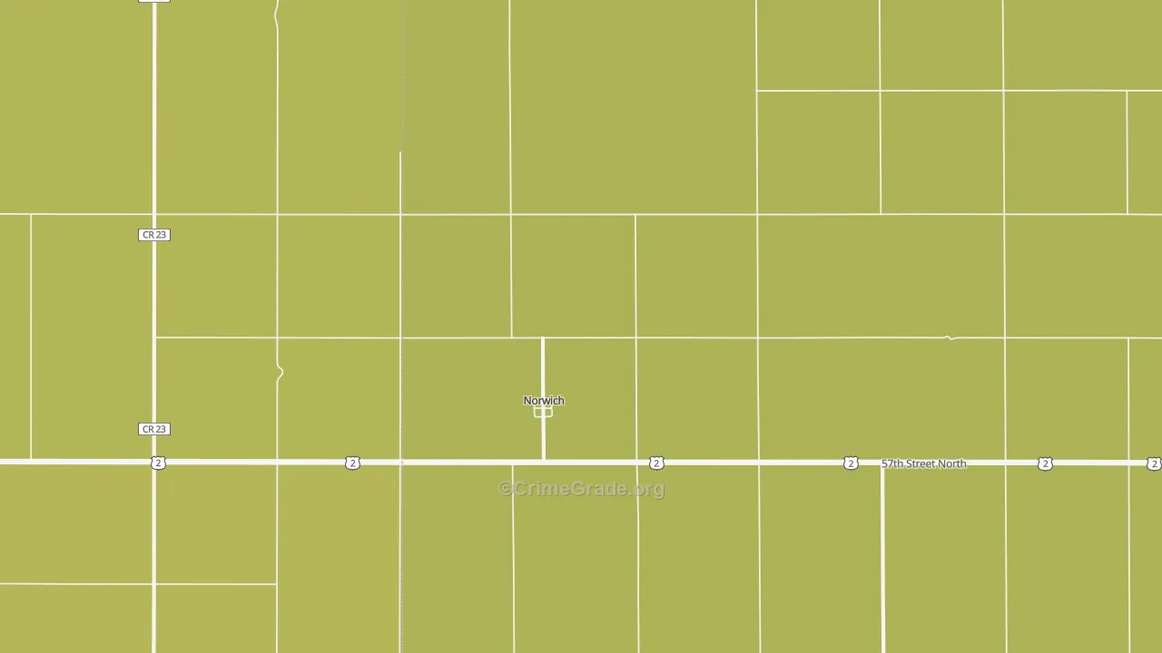 Norwich, ND Map of Assault Rates