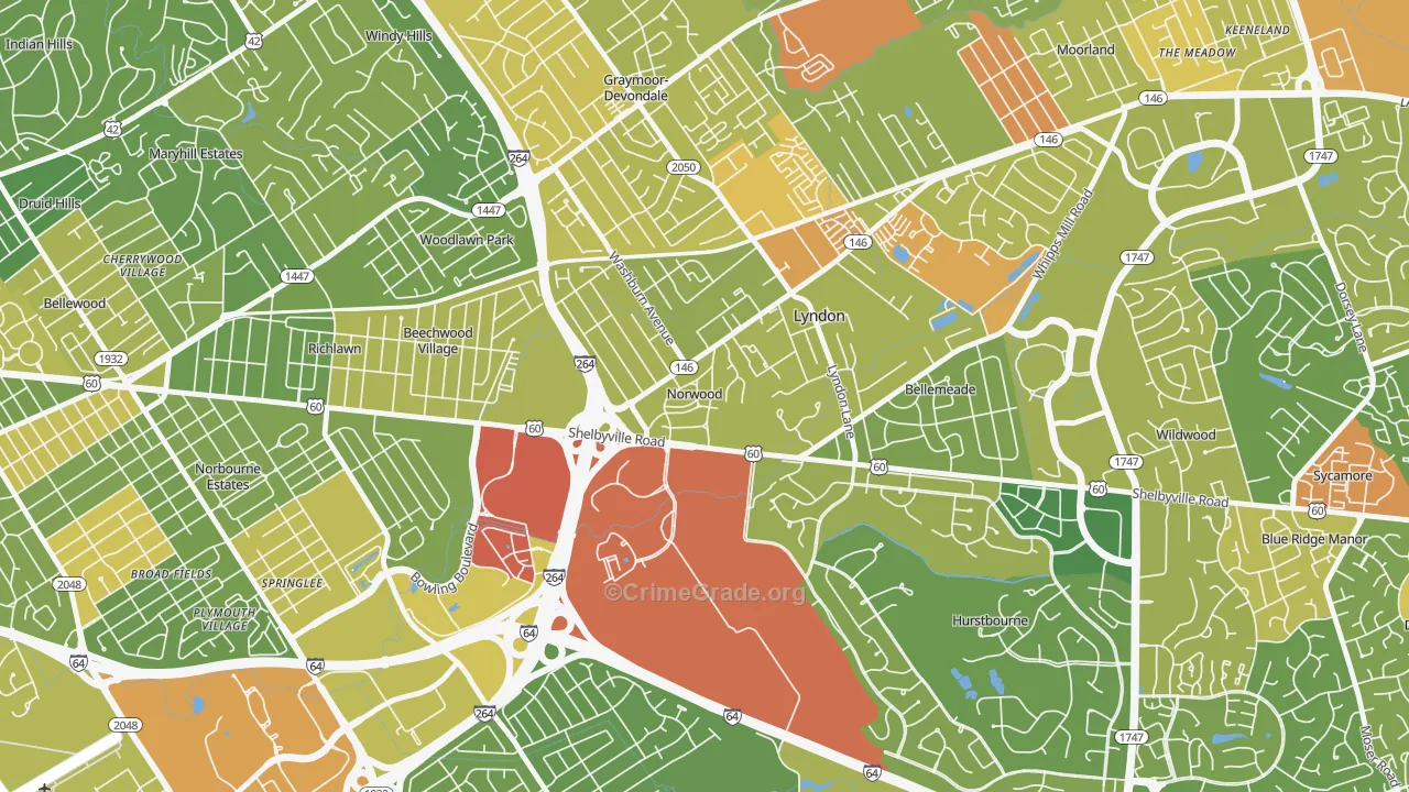Norwood, KY Map of Assault Rates