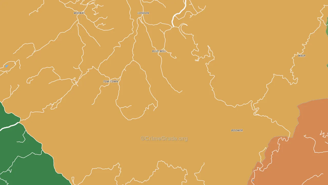 Nough, TN Map of Assault Rates
