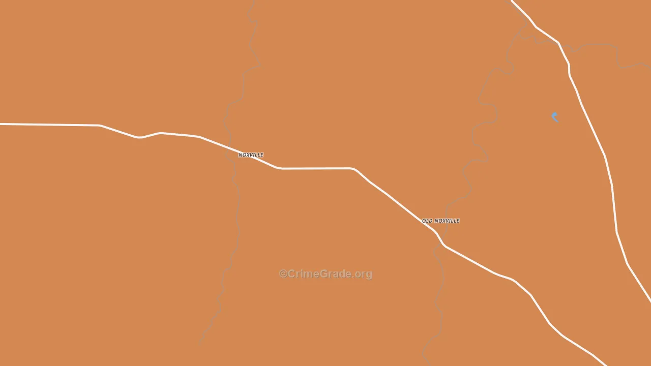 Noxville, TX Map of Assault Rates