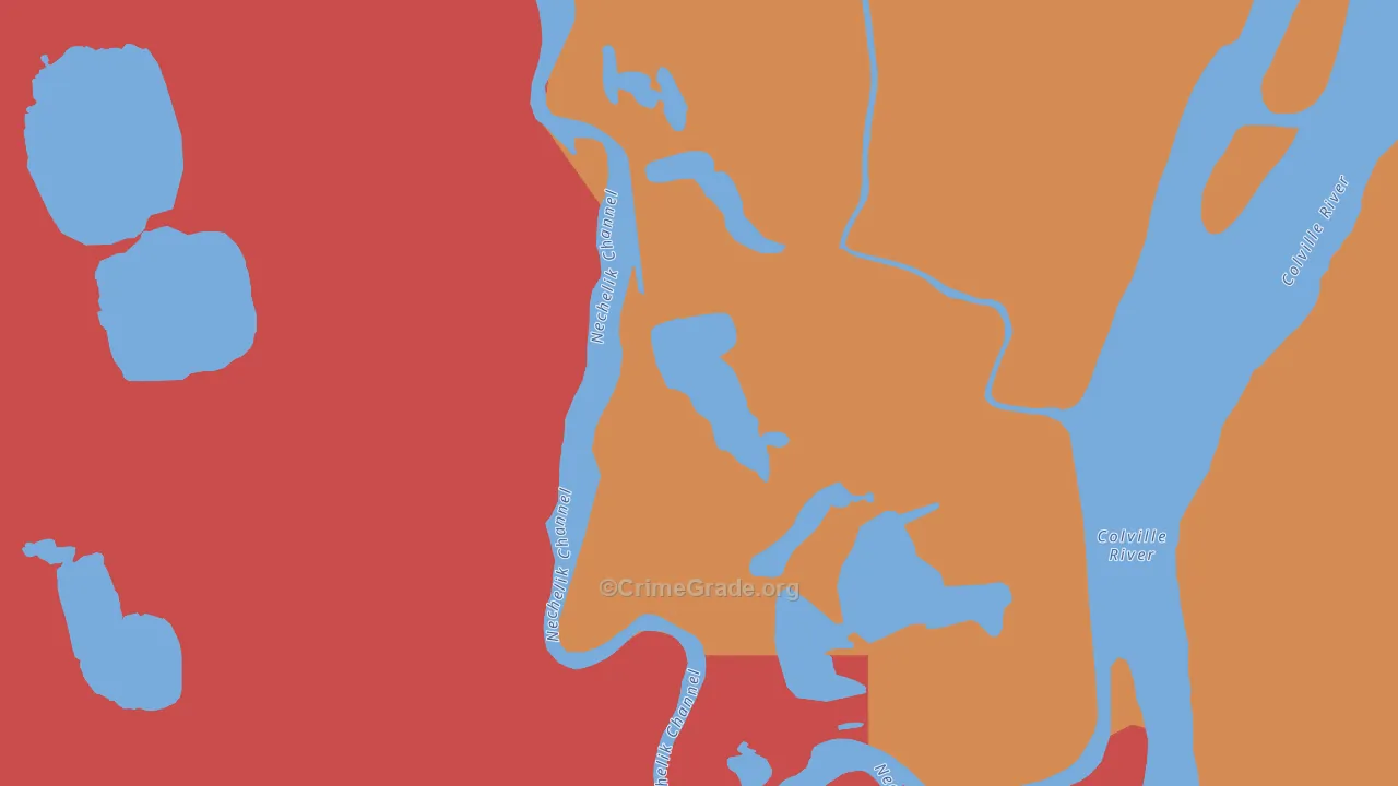 Nuiqsut, AK Map of Assault Rates
