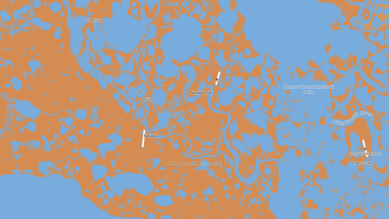 Nunapitchuk, AK Map of Assault Rates