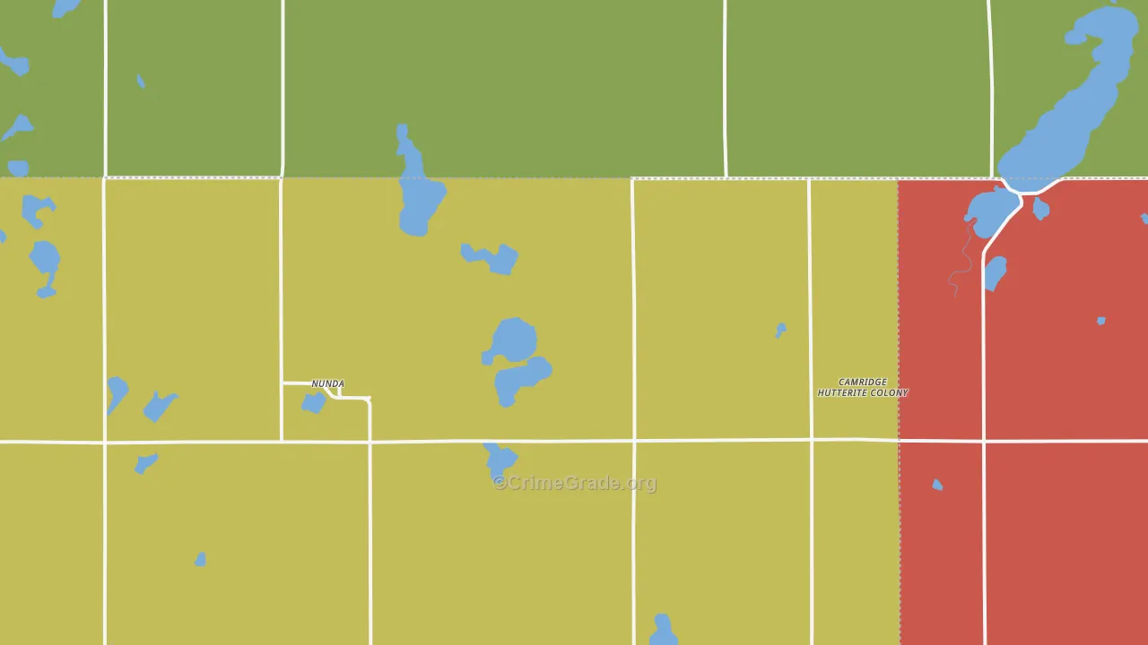 Nunda, SD Map of Assault Rates