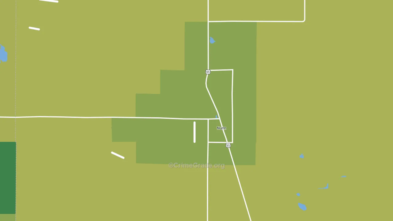 Nunn, CO Map of Assault Rates