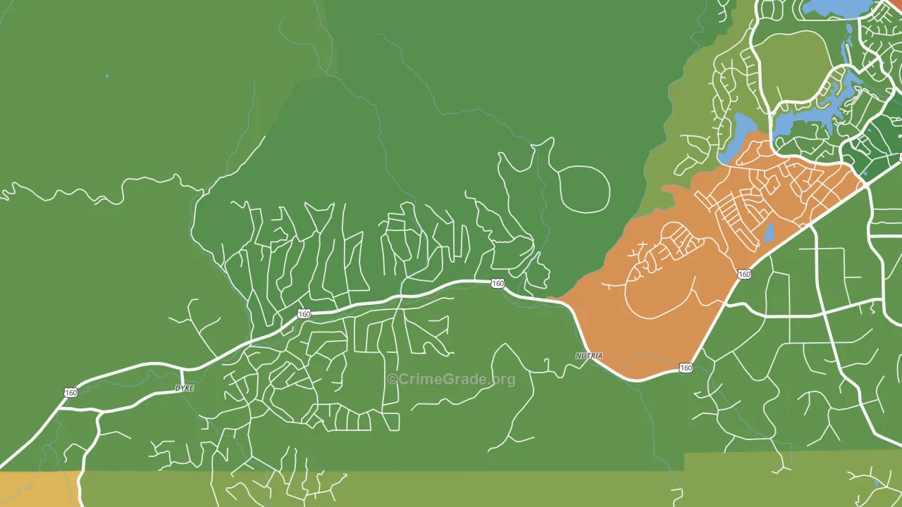 Nutria, CO Map of Assault Rates
