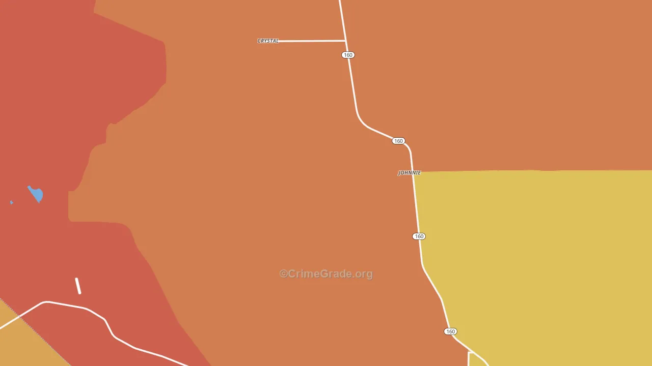 Nye County, NV Map of Assault Rates