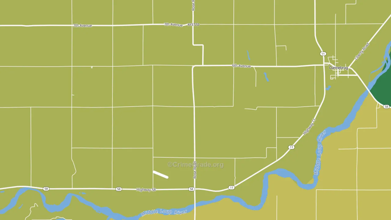 Nysted, NE Map of Assault Rates