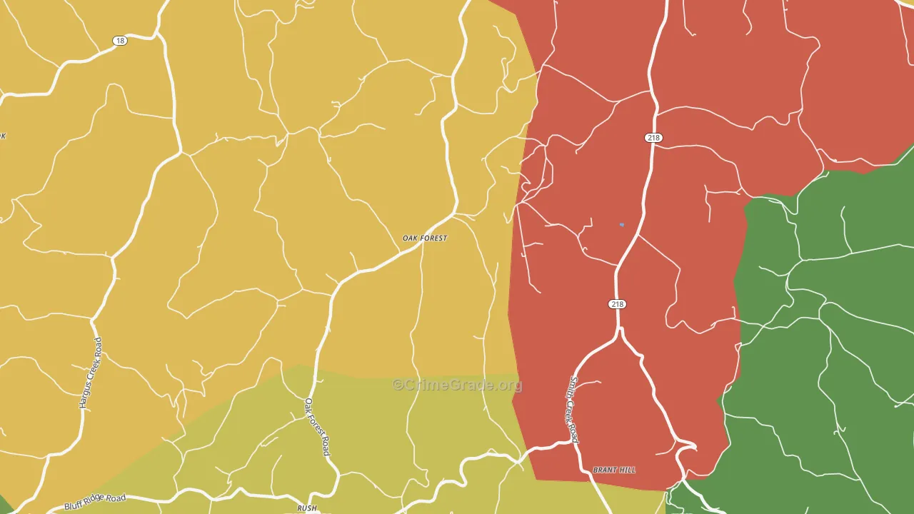 Oak Forest, PA Map of Assault Rates