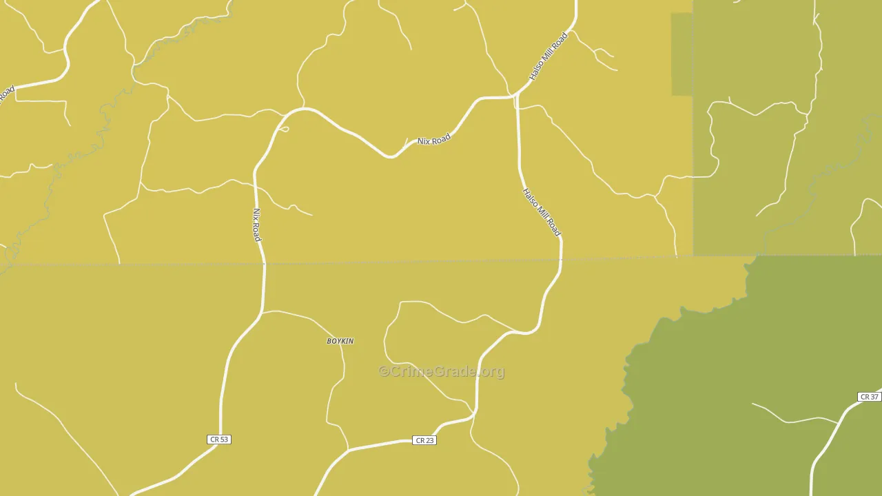 Oaky Streak, AL Map of Assault Rates