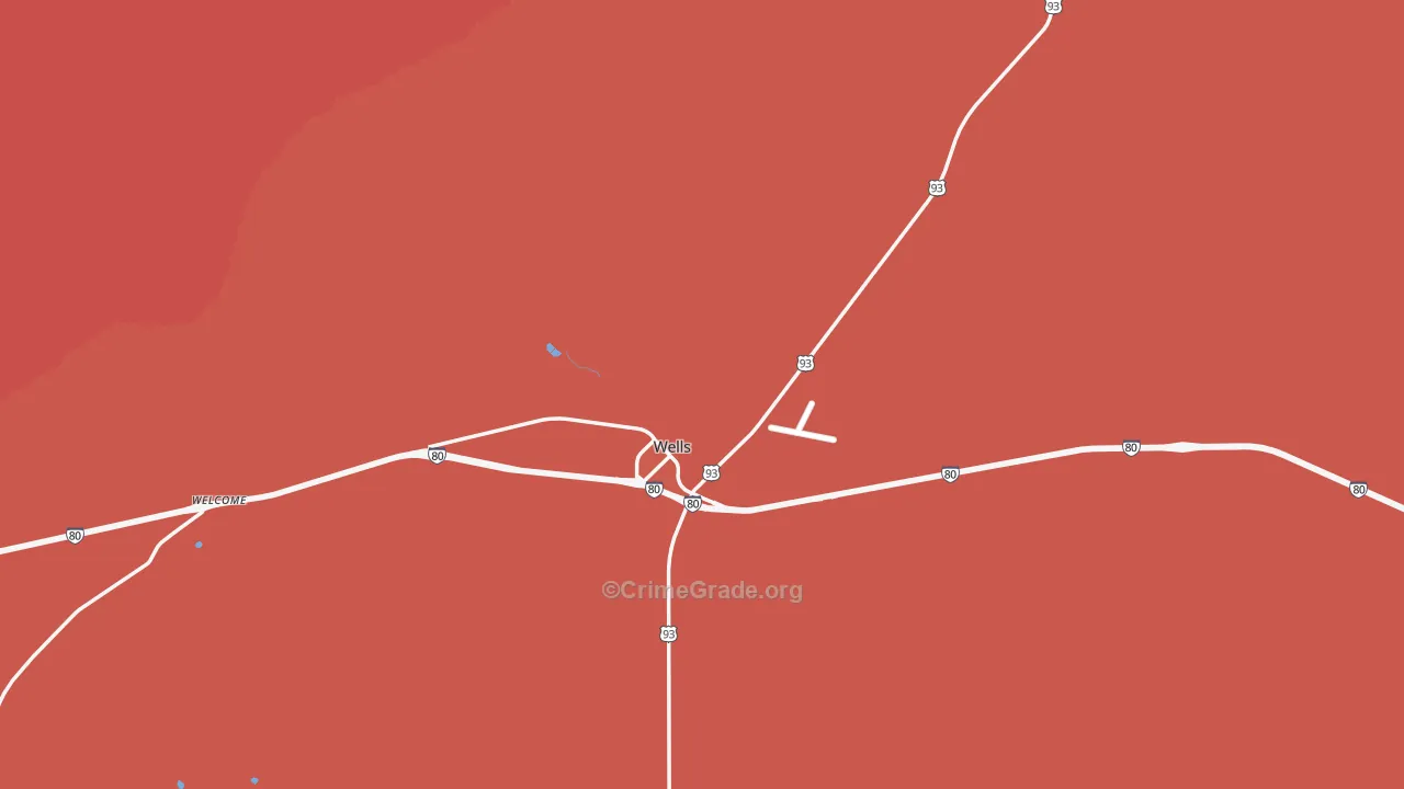 Oasis, NV Map of Assault Rates