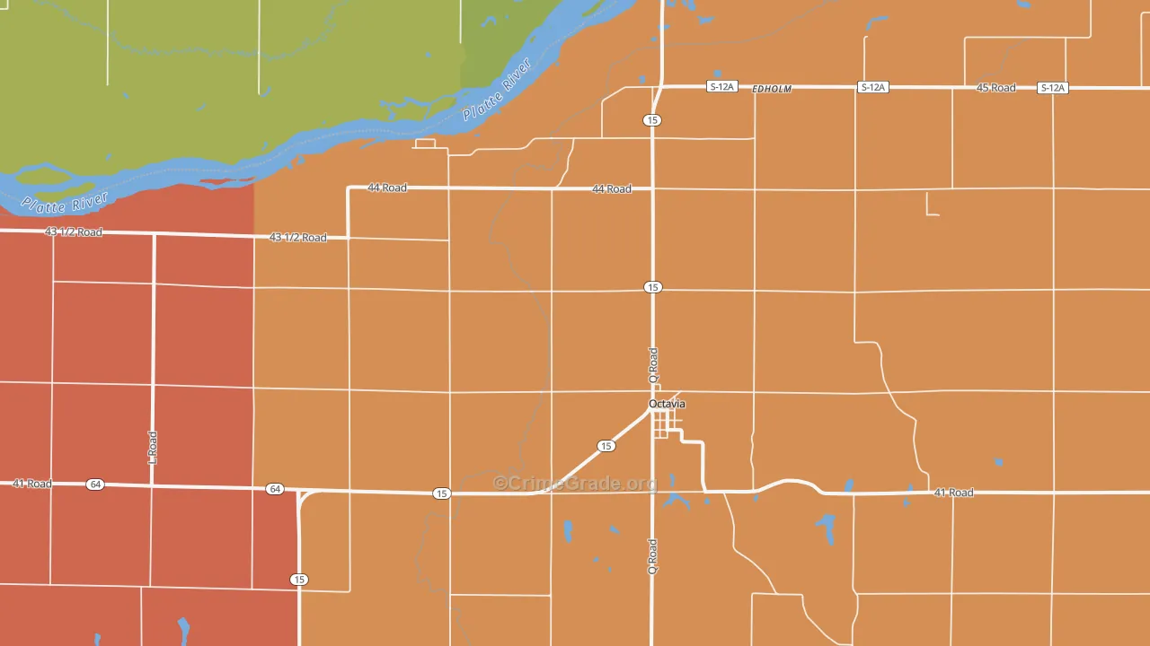 Octavia, NE Map of Assault Rates