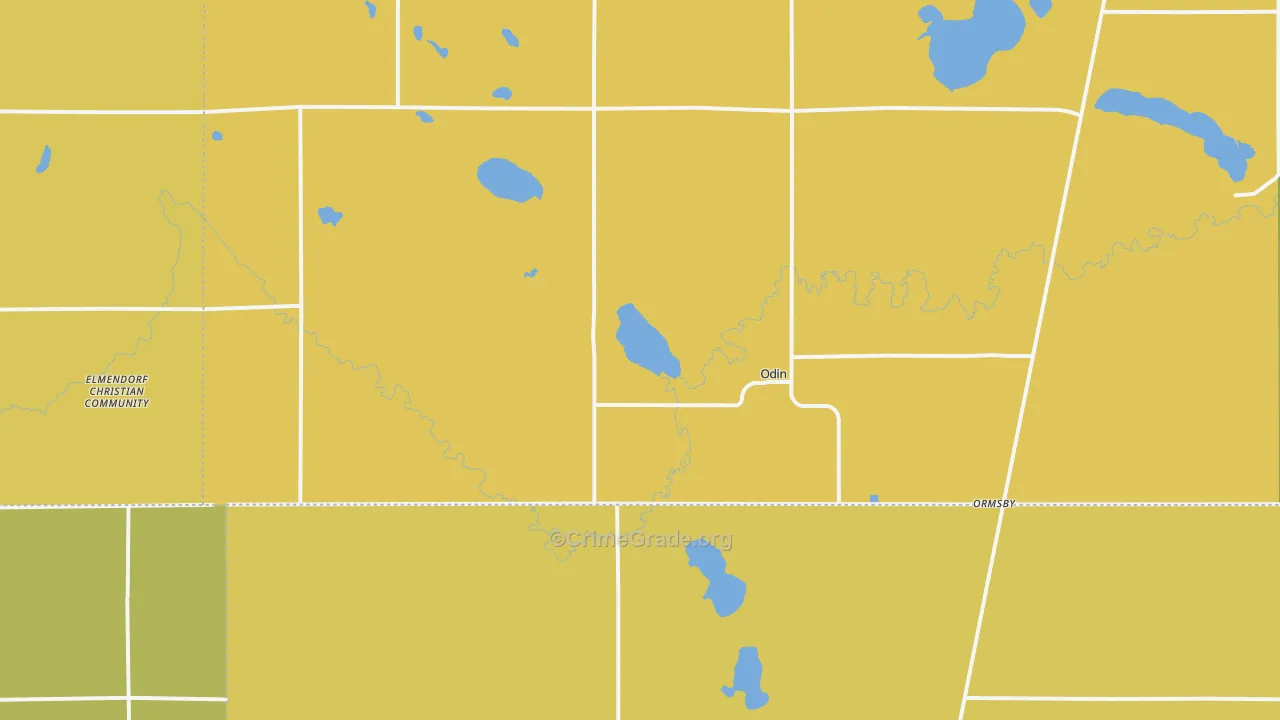 Odin, MN Map of Assault Rates