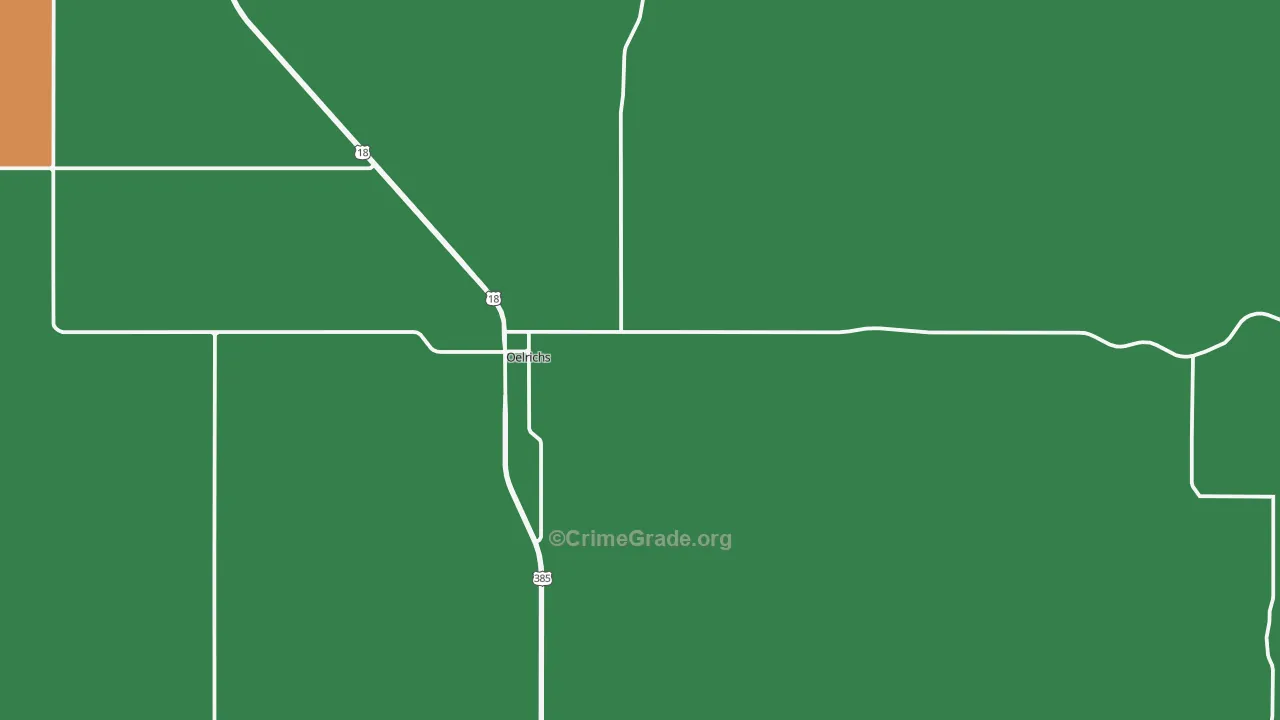 Oelrichs, SD Map of Assault Rates